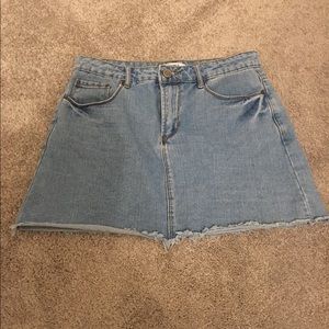 forever 21 denim skirt